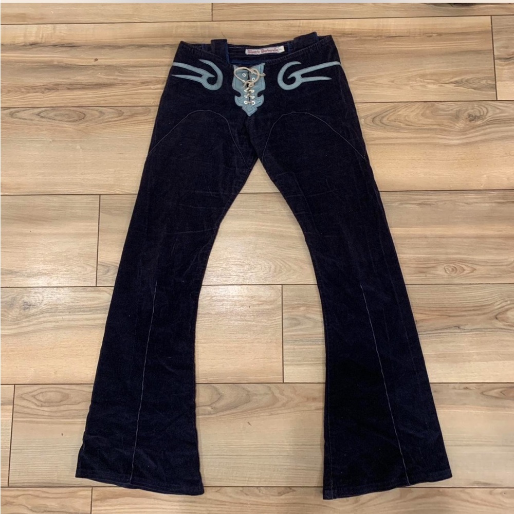 Iconic electric barbarella denim flares